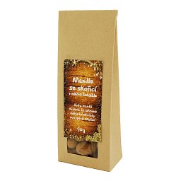 Obrázek pro produkt Vánoční mandle v mléčné čokoládě se skořicí 80g