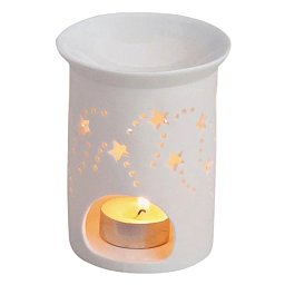 Obrázek pro produkt Aromalampa Stars 9x11cm bílá