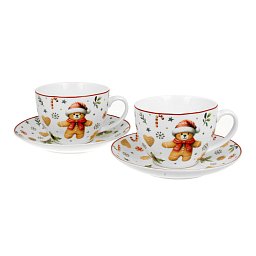 Obrázek pro produkt Set pro dva Vánoční medvídci 0,27l