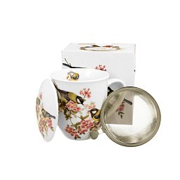 Obrázek pro produkt Hrnek byl. Sýkorka 0,4l porcelán