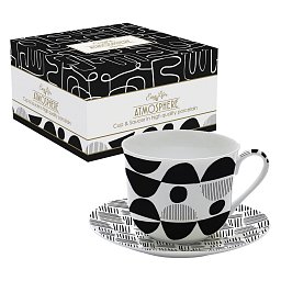 Obrázek pro produkt Šálek s podšálkem Graffiti 0,4l porcelán