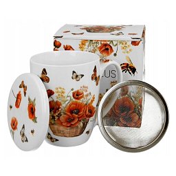 Obrázek pro produkt Hrnek byl. Koš vlčích máků 0,35l porcelán