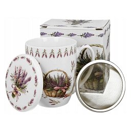 Obrázek pro produkt Hrnek byl. Koš levandulí 0,35l porcelán