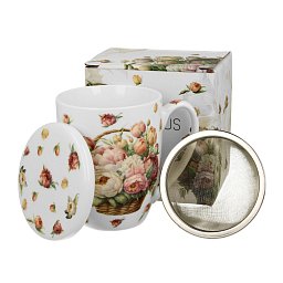 Obrázek pro produkt Hrnek byl. Koš pivoněk 0,35l porcelán