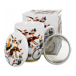 Obrázek pro produkt Hrnek byl. Dog on bike 0,36l porcelán