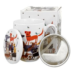 Obrázek pro produkt Hrnek byl. Pejsci na procházce 0,36l porcelán