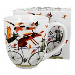 Obrázek pro produkt Hrnek Dog on bike 1l porcelán