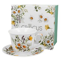 Obrázek pro produkt Šálek s podšálkem Sedmikráska 0,25l porcelán