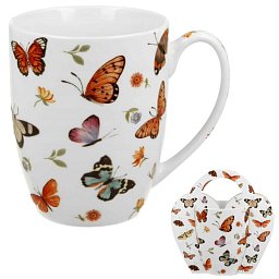 Obrázek pro produkt Hrnek Motýlci 0,35l porcelán