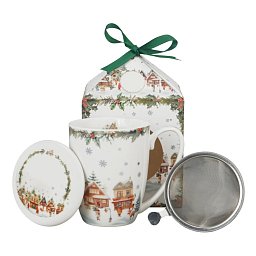 Obrázek pro produkt Hrnek byl. Vánoční vesnička 0,36l porcelán