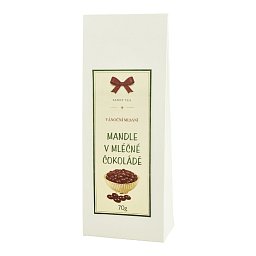 Obrázek pro produkt Vánoční mandle v mléčné čokoládě 70g