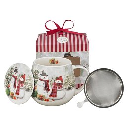 Obrázek pro produkt Hrnek byl. Úsměv sněhuláka 0,43l porcelán