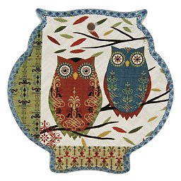 Obrázek pro produkt Podtácek Sova Hugo 110x110mm keramika