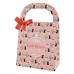 Obrázek pro produkt Dárková taška Vánoční kočka