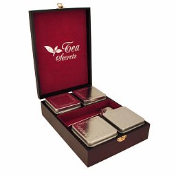 Obrázek pro produkt Dárkový set Dóza dřevěná na 4 čaje