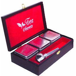 Obrázek pro produkt Dárkový set Dóza dřevěná na 3 čaje