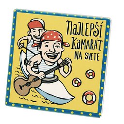 Obrázek pro produkt Dekorace magnetka Nej Kamarád 6x6cm