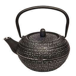 Obrázek pro produkt Čajník Yabakei 0,75l stříbrno/černý litina
